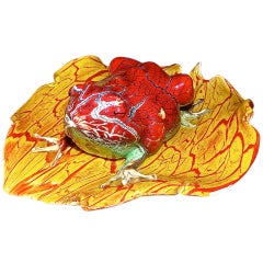 One of a kind hand blown Murano glass by Pino Signoretto