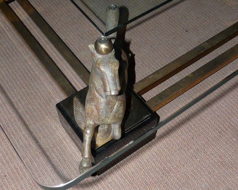 Bronze table by Italian sculptur Claudio Trevisan called 