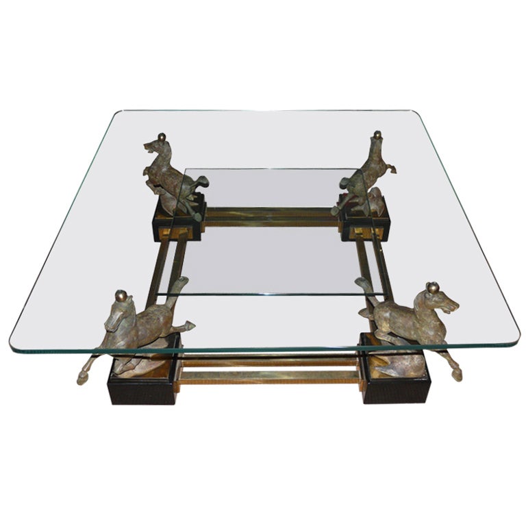 Bronze table by Italian sculptur Claudio Trevisan called "Trevi".
