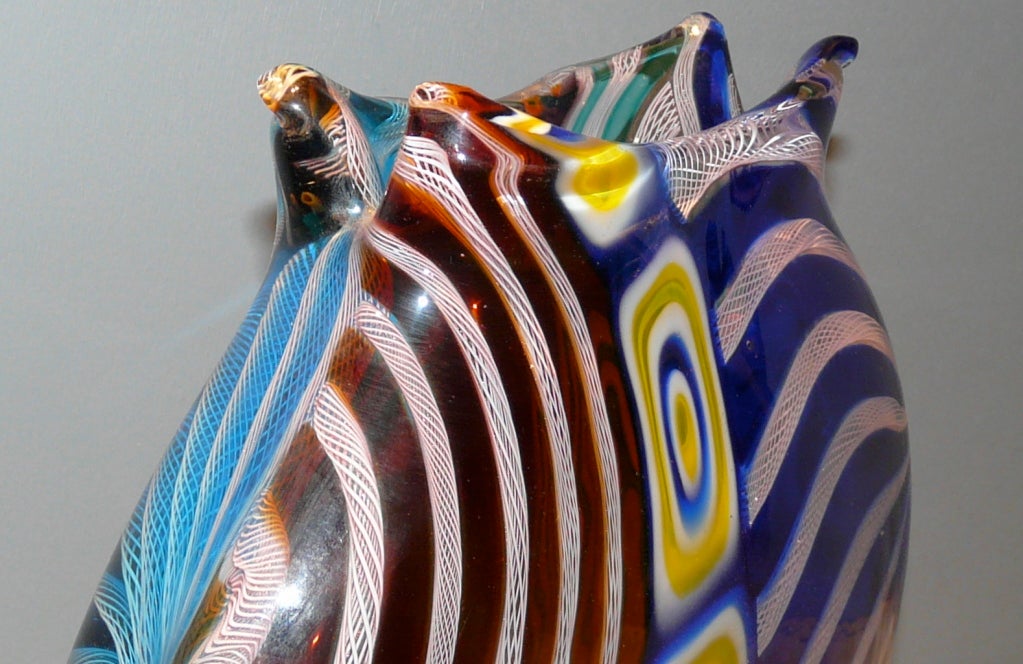Glass One of a kind glass vase  by Andrea Zilio.