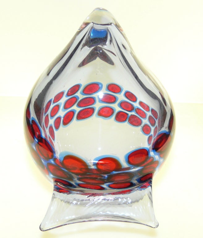 Mid-20th Century Antonio Da Ros glass bird for Cenedese. For Sale