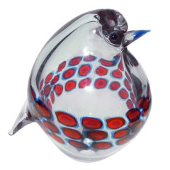 Antonio Da Ros glass bird for Cenedese.