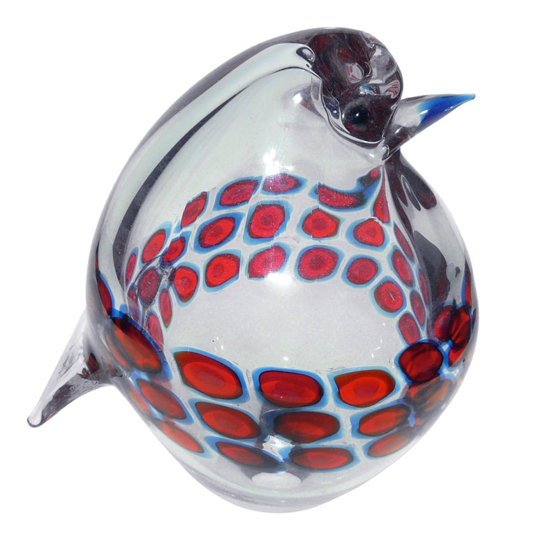 Antonio Da Ros glass bird for Cenedese. For Sale