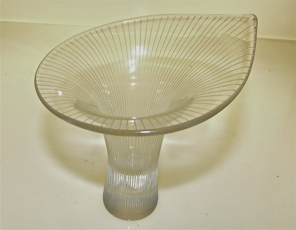 Scandinavian glass. Kantarelli vase by Tapio Wirkkala for Littala