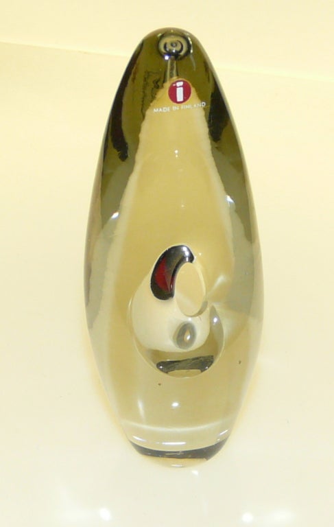 Sarpaneva for Littala scandinavian glass vase.