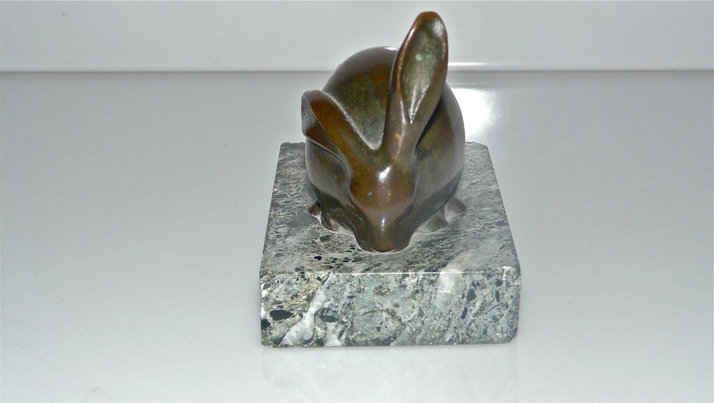 20th Century Sandoz  Bronze Rabbit For Sale