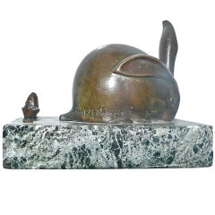 Antique Sandoz  Bronze Rabbit