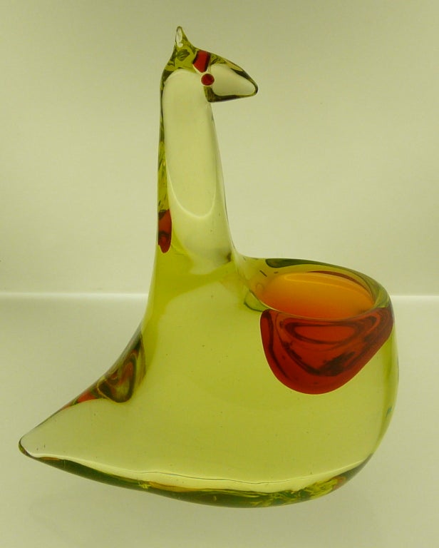 Italian Sommerso Glass Kangaroo by Cenedese For Sale