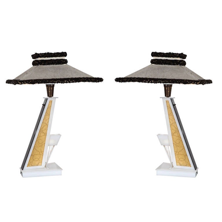 Pair of Table Lamps by Moss Lamps