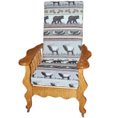 Tiger Oak Morris Chair