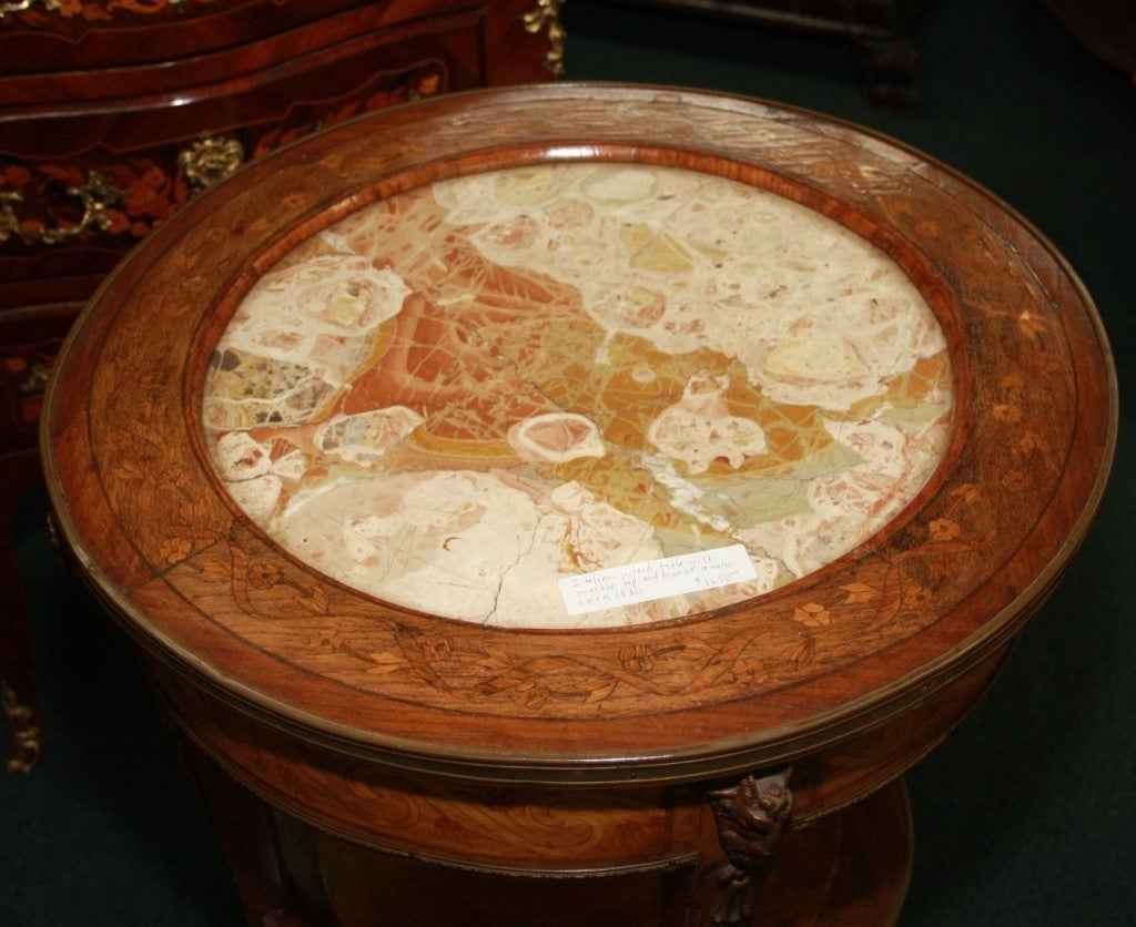 Italian Marble Topped Table