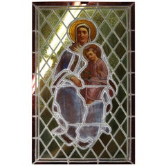 Madonna and Child in Stained Glass