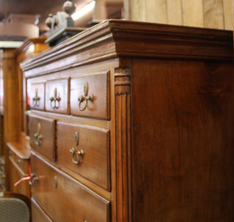 Walnut Tallboy Dresser Circa 1800 For Sale 3