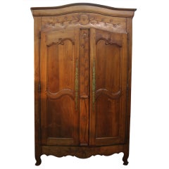 Used French Walnut Armoire