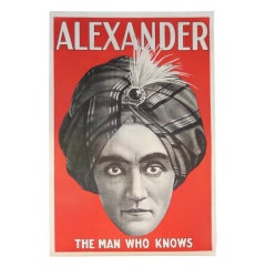 Vintage Original 1910 Lithograph of Alexander