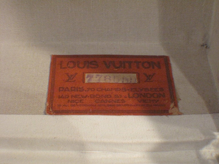 20th Century   Louis Vuitton Maroon Vuittonite Cabin Trunk c1900 For Sale