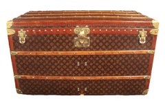 Vintage Louis Vuitton Monogram Steamer Trunk owned by Marlene Dietrich ca. 1920