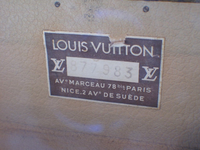 Louis Vuitton Set of 3 Bisten Suitcases ca. 1930s 3