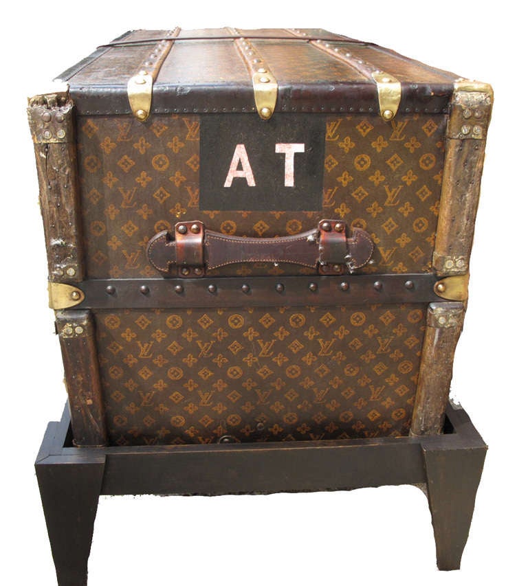 French Louis Vuitton Monogram Wardrobe c1910