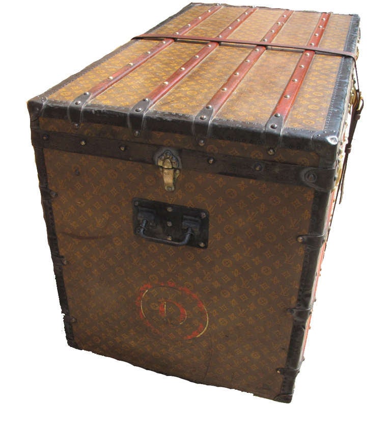 Louis Vuitton Gentlemans Steamer Trunk c1912 In Excellent Condition In Philadelphia, PA