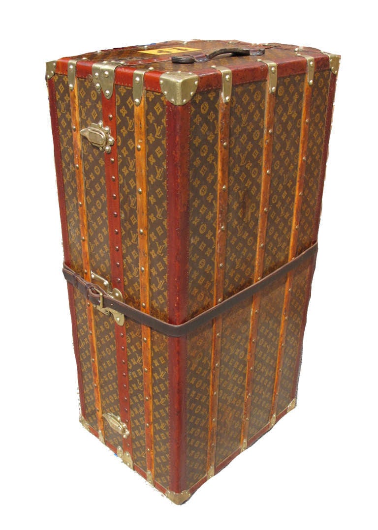 French Louis Vuitton Monogram Papillion Wardrobe Owned by Edith Piaf