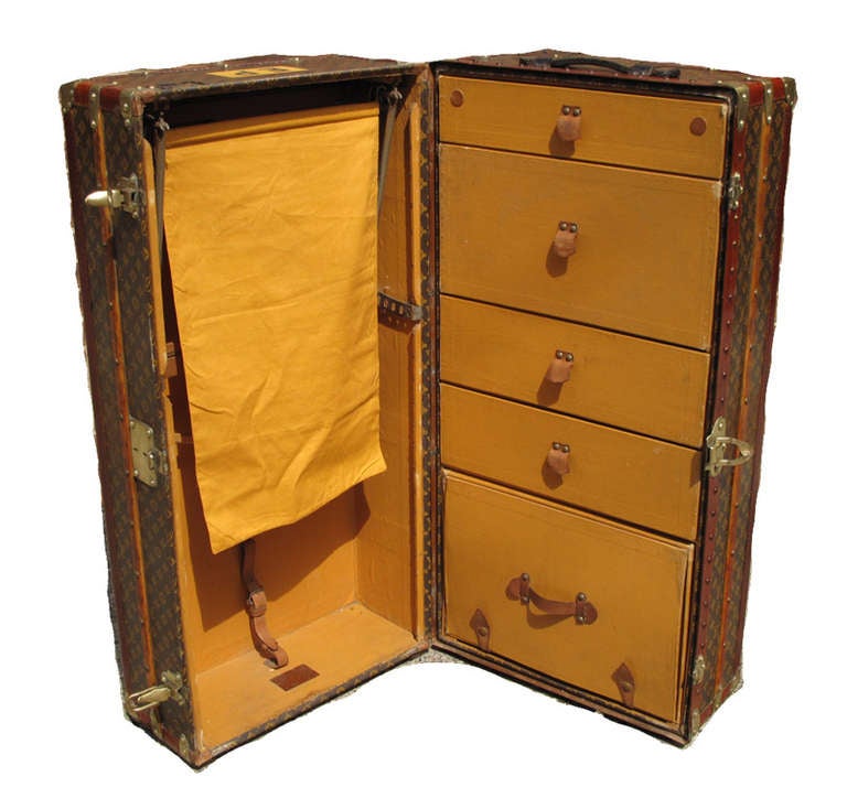 Louis Vuitton Monogram Papillion Wardrobe Owned by Edith Piaf at 1stdibs