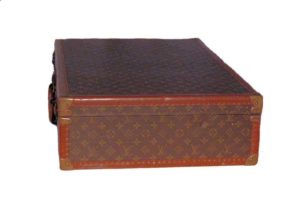 French Louis Vuitton Bisten Suitcase ca. 1960s-Rare Size