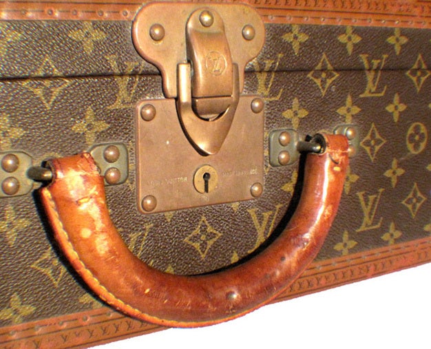 Brass Louis Vuitton Bisten Suitcase ca. 1960s-Rare Size