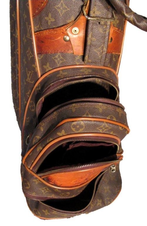 French Louis Vuitton Monogram Canvas Golf Bag, Rare One-of-a-Kind