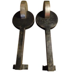 Pair of Chenets, Robert Mallet-Stevens.