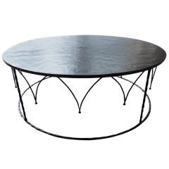Belgian 1990's wrought iron occasional table