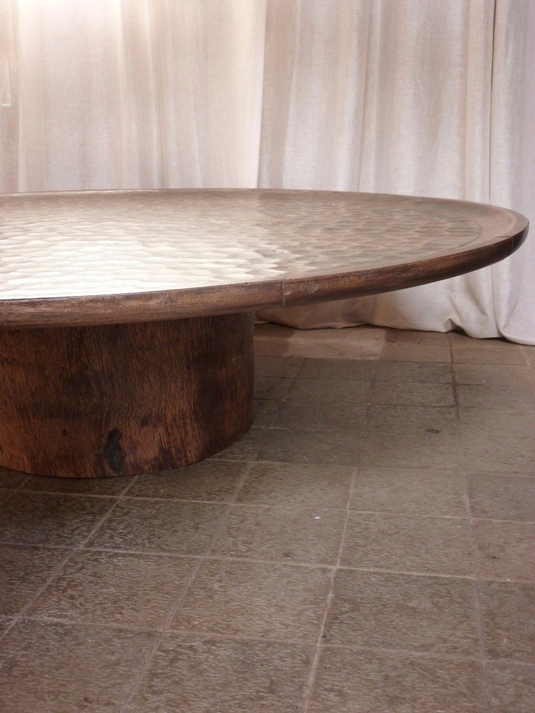 Colonial coffee table of generous proportions, 1960's Africa , Tropical wood
