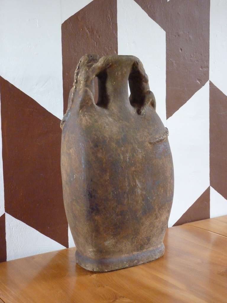 Belgian 1940's Earthenware Lizard Jar