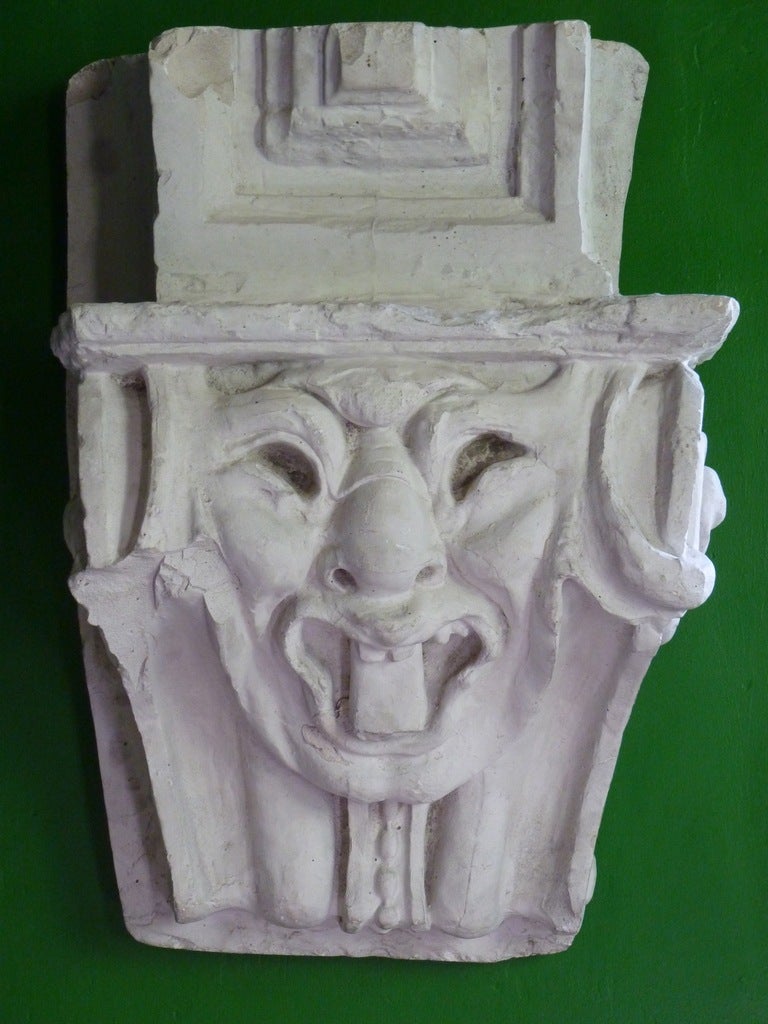 Flemish 19 Th Century Plaster Mask