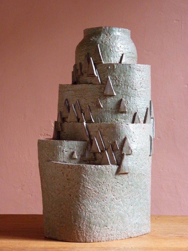 A Belgian 1970's ceramic vase