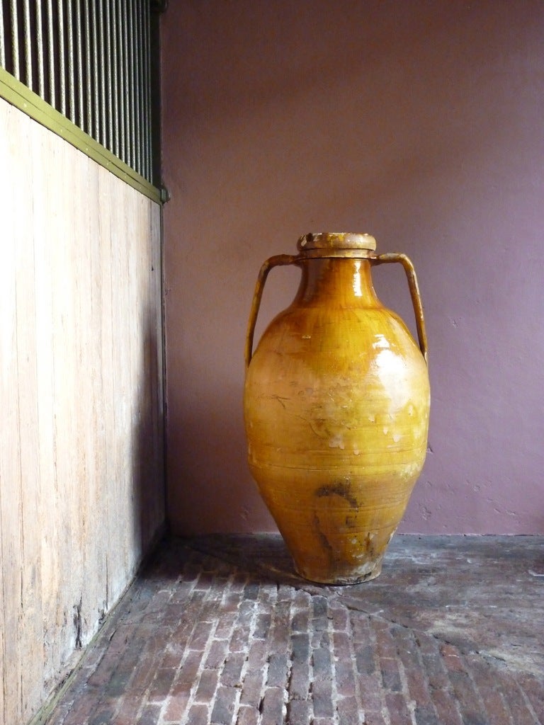 Spanish 19th Century Olive Jar