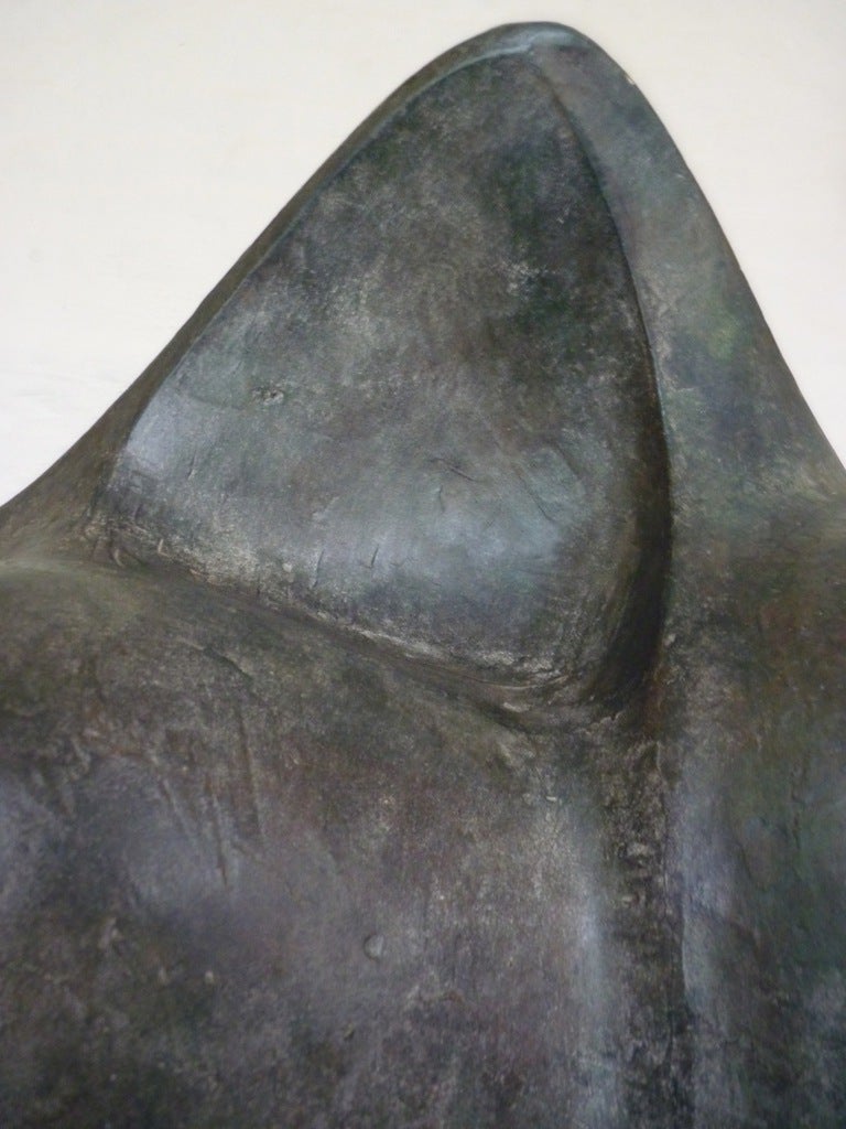 Bronze patinated plaster sculpture by Abram