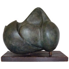 Bronze patinated plaster sculpture by Abram