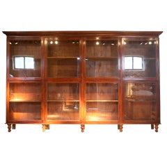 Italian mahogany display cabinet around 1900