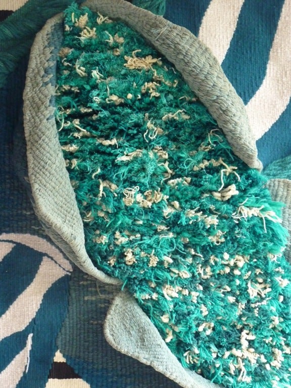 Belgian a Flemish 1960s wool flower tapestry For Sale