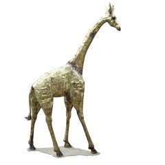 Vintage Giraffe Sculpture