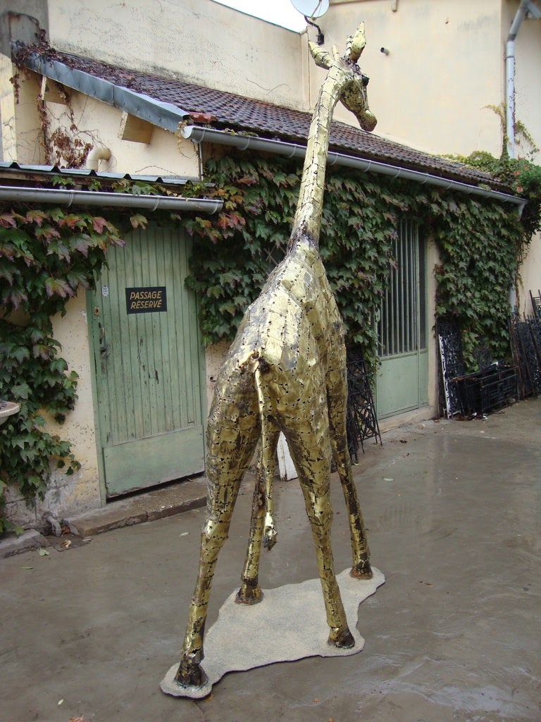 French Giraffe Sculpture
