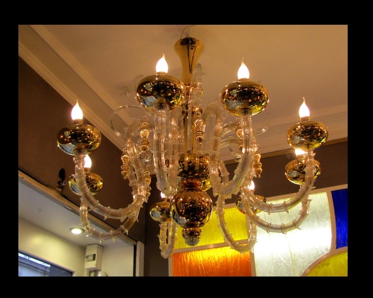 Large Beautiful Murano Chandelier For Sale 2