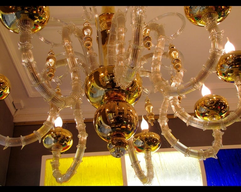 Large Beautiful Murano Chandelier For Sale 4