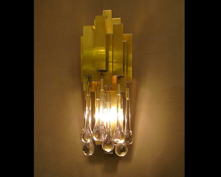 A Pair Of 1970s' Wall Lights By Lumeco, Barcelona. Spain In Good Condition For Sale In Paris, FR