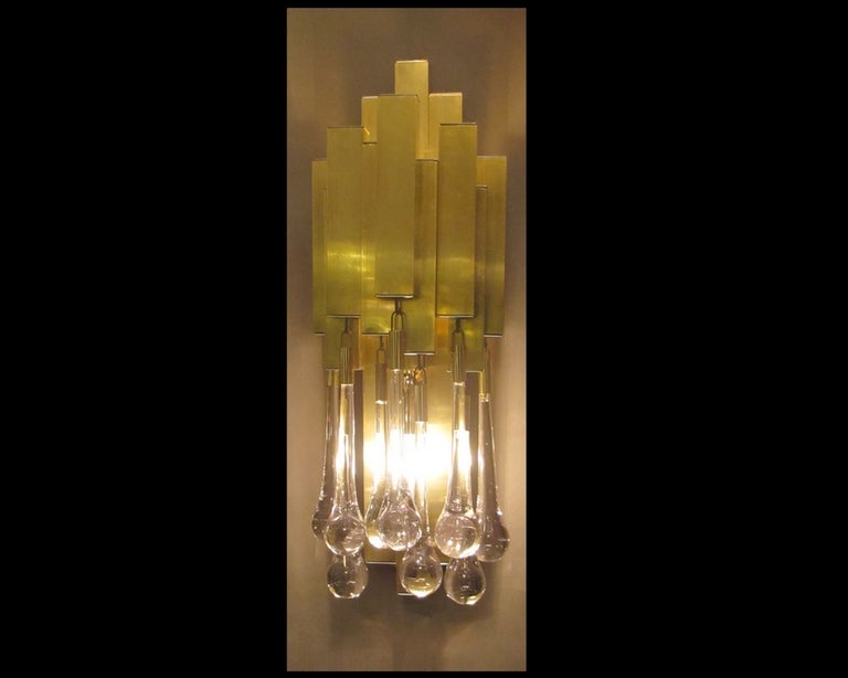 Spanish A Pair Of 1970s' Wall Lights By Lumeco, Barcelona. Spain For Sale