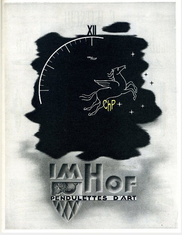 1960's Boudoir clock by Imhof at 1stDibs imhof clock catalog