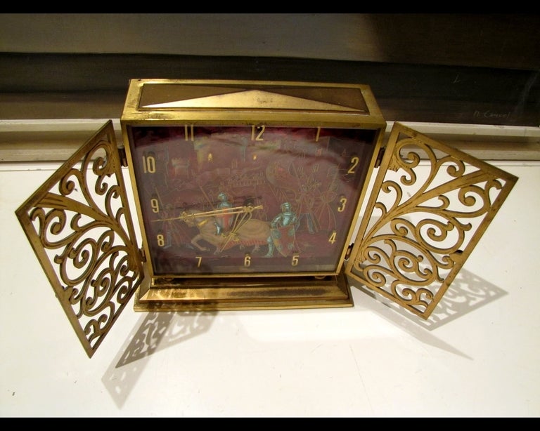 Mid-20th Century 1960's Boudoir clock by  Imhof