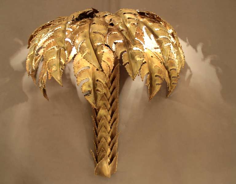 palm tree wall light