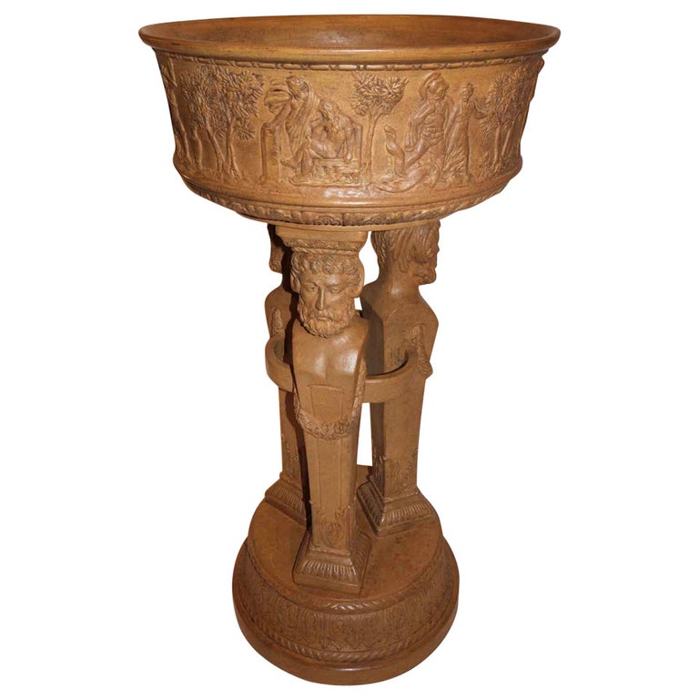 Beautiful and Rare Terracotta Jardiniere circa 1880-1900 For Sale at 1stDibs